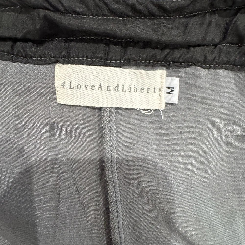 Johnny Was 4 Love and Liberty Gray Velvet pants size medium